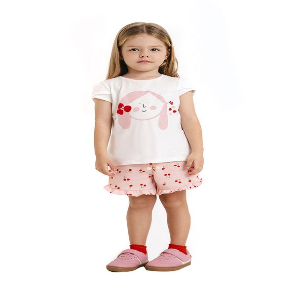 Set-Camiseta-Manga-Corta-y-Short-Estampado-Niñas-Baby-Fresh-18-24M
