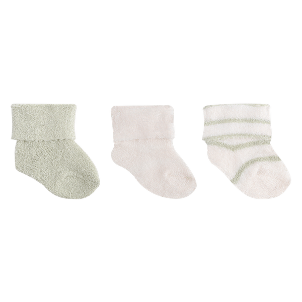 Set-3-Pares-de-Medias-con-Puño-Doblado-Alto-Niños-Baby-Fresh-6-12M