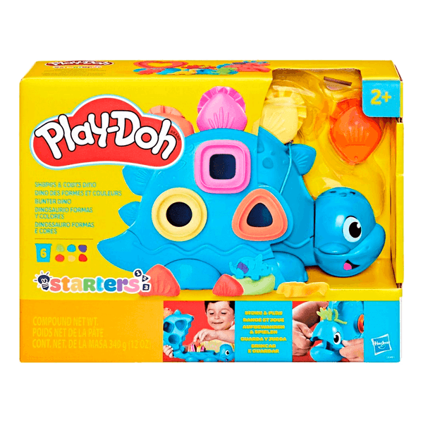 Set-de-Masa-Moldeable-Starters-Dinosaurio-Forma-y-Colores-Play-Doh