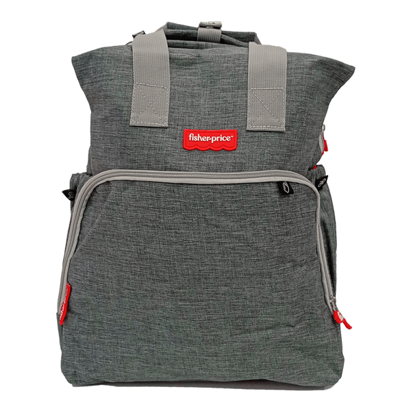 Pañalera-Tipo-Morral-Gris-Fisher-Price Pañalera-Tipo-Morral-Gris-Fisher-Price