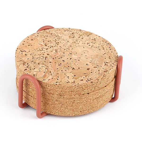 Set-6-Portavasos-en-Corcho-Ginger-Spice-Ikhome Set-6-Portavasos-en-Corcho-Ginger-Spice-Ikhome