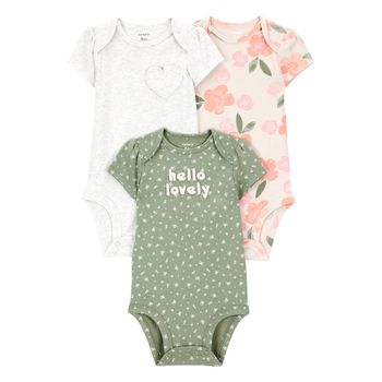 Set-3-Bodies-Manga-Corta-Surtidos-Bebes-Niñas-Carter-s-12M
