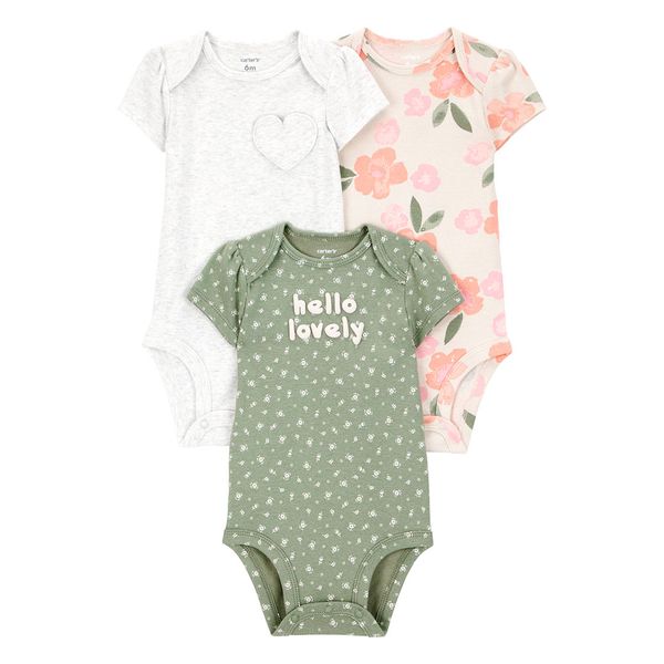 Set-3-Bodies-Manga-Corta-Surtidos-Bebes-Niñas-Carter-s-12M