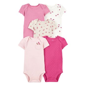 Set-5-Bodies-Manga-Corta-Surtidos-Bebes-Niñas-Carter-s-12M