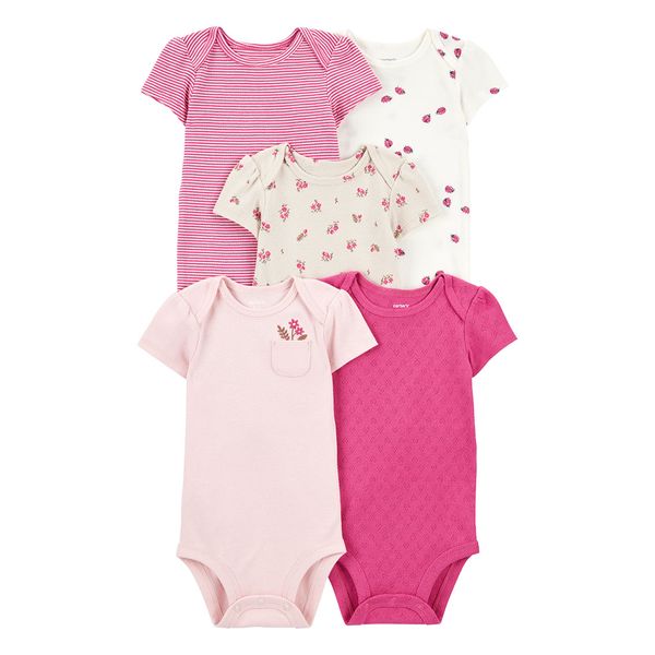 Set-5-Bodies-Manga-Corta-Surtidos-Bebes-Niñas-Carter-s-12M