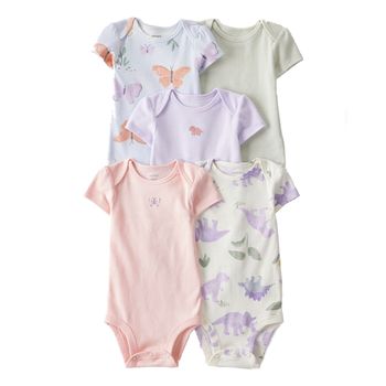 Set-5-Bodies-Manga-Corta-Mariposas-y-Dinos-Bebes-Niñas-Carter-s-12M
