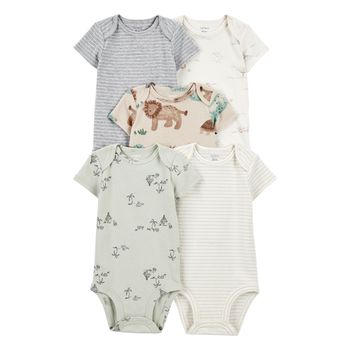 Set-5-Bodies-Manga-Corta-Surtidos-Bebes-Niños-Carter-s-6M