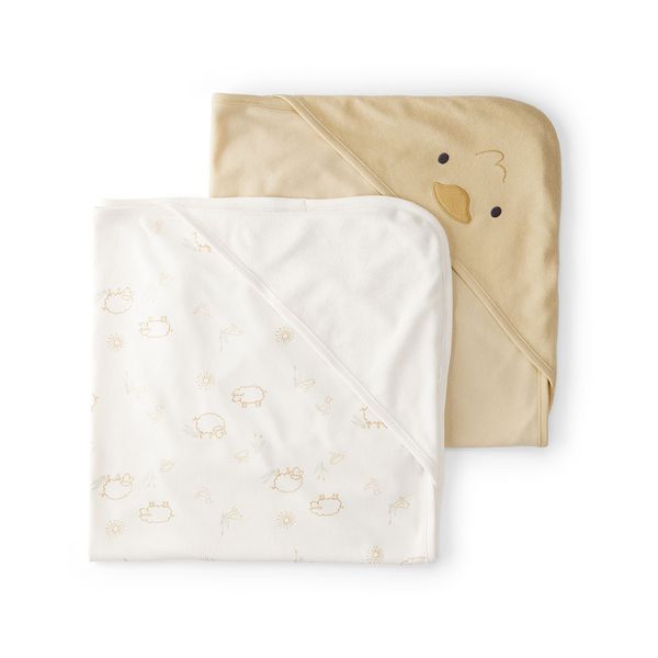 Set-2-Toallas-Blanca-y-Beige-Bebes-Unisex-Carter-s-0M