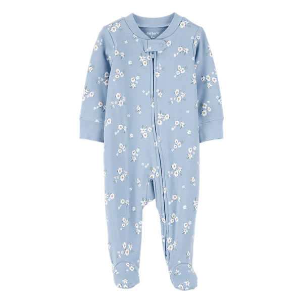 Pijama-Enteriza-Flores-Azul-Bebes-Niñas-Carter-s-6M Pijama-Enteriza-Flores-Azul-Bebes-Niñas-Carter-s-6M