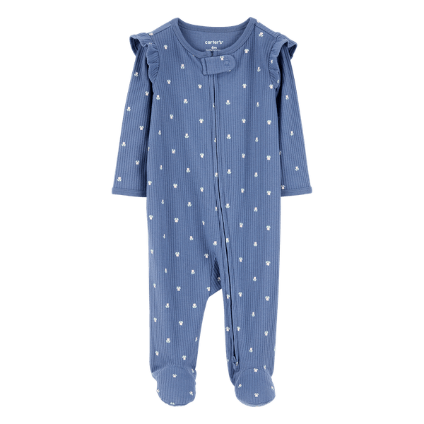 Pijama-Enteriza-Rosas-Azul-Bebes-Niñas-Carter-s-6M Pijama-Enteriza-Rosas-Azul-Bebes-Niñas-Carter-s-6M