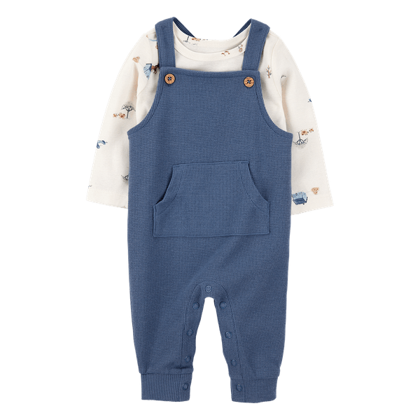 Set-Overol-Azul-y-Camiseta-Estampada-Bebes-Niños-Carter-s-3M Set-Overol-Azul-y-Camiseta-Estampada-Bebes-Niños-Carter-s-3M