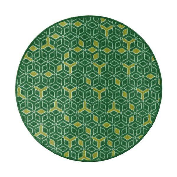 Tapete-Caleido-Verde-Redondo-Cuperz