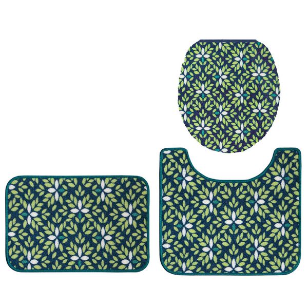 Tapete-JB-3-Piezas-Flores-Verde-Cuperz Tapete-JB-3-Piezas-Flores-Verde-Cuperz