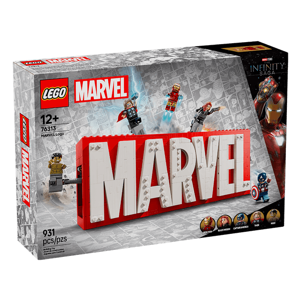 Set-Super-Heroes-Logotipo-Marvel-y-Minifiguras-931-Piezas-LEGO Set-Super-Heroes-Logotipo-Marvel-y-Minifiguras-931-Piezas-LEGO