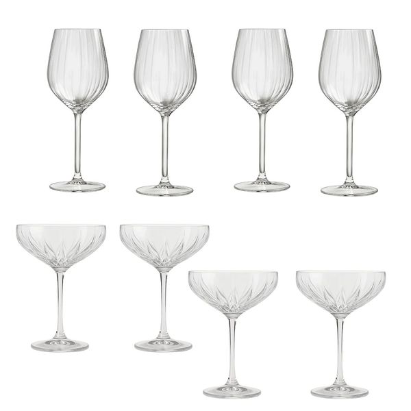 Set-4-Copas-Vino-Blanco-Plisse-380ml-y-4-Copas-Champagne-Coupe-Plisse-285ml-Royal-Leerdam Set-4-Copas-Vino-Blanco-Plisse-380ml-y-4-Copas-Champagne-Coupe-Plisse-285ml-Royal-Leerdam