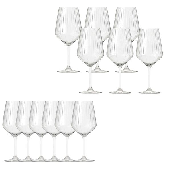 Set-6-Copas-Vino-Tinto-Carre-Optics-530ml-y-6-Copas-Vino-Blanco-Carre-Optics-385ml-Royal-Leerdam