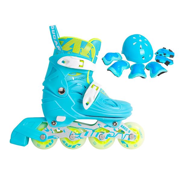 Set-Patinaje-Infantil-Ruedas-con-Casco-y-Proteccion-Cougar-34-37