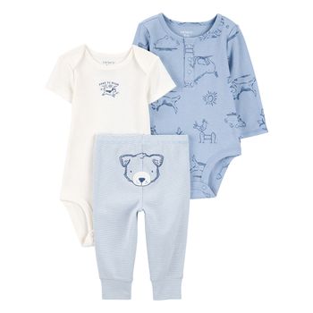 Set-2-Bodies-y-Pantalon-Azul-Bebes-Niños-Carter-s-12M