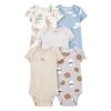 Set-5-Bodies-Manga-Corta-Diseños-Surtidos-Bebes-Niños-Carter-s-24M