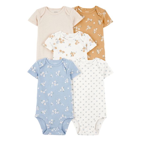 Set-5-Bodies-Manga-Corta-Diseños-Surtidos-Bebes-Niñas-Carter-s-12M