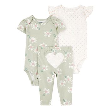 Set-2-Bodies-y-Pantalon-Flores-Bebes-Niñas-Carter-s-12M