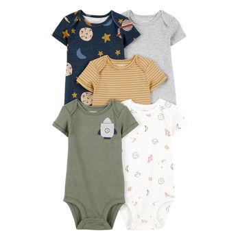 Set-5-Bodies-Manga-Corta-Planetas-Bebes-Niños-Carter-s-24M