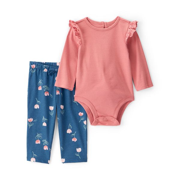 Set-Body-Manga-Larga-y-Pantalon-Flores-Bebes-Niñas-Carter-s-12M Set-Body-Manga-Larga-y-Pantalon-Flores-Bebes-Niñas-Carter-s-12M