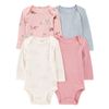 Set-4-Bodies-Manga-Larga-Colores-Surtidos-Bebes-Niñas-Carter-s-12M
