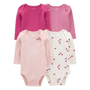 Set-4-Bodies-Manga-Larga-Surtidos-Bebes-Niñas-Carter-s-3M