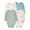 Set-4-Bodies-Manga-Larga-Dinos-Bebes-Niños-Carter-s-12M