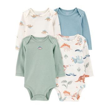 Set-4-Bodies-Manga-Larga-Dinos-Bebes-Niños-Carter-s-12M