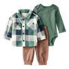Set-Camisa-Body-y-Pantalon-Cafe-Bebes-Niños-Carter-s-12M