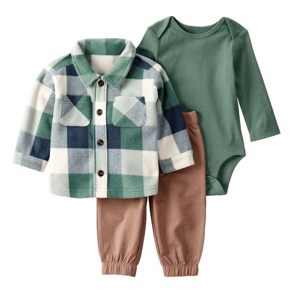 Set-Camisa-Body-y-Pantalon-Cafe-Bebes-Niños-Carter-s-12M Set-Camisa-Body-y-Pantalon-Cafe-Bebes-Niños-Carter-s-12M