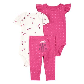 Set-2-Bodies-Manga-Corta-y-Pantalon-Rosa-Bebes-Niñas-Carter-s-12M