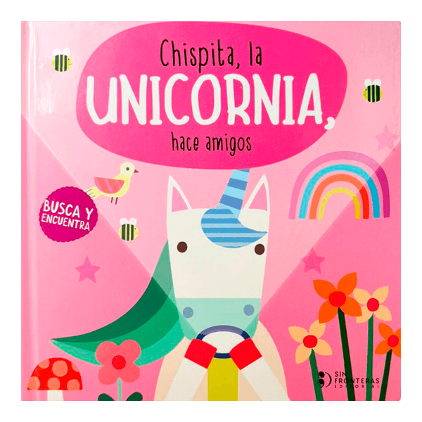 Libro-Linterna-Magica-Chispita-La-Unicornio-Hace-Amigos-Sin-Fronteras