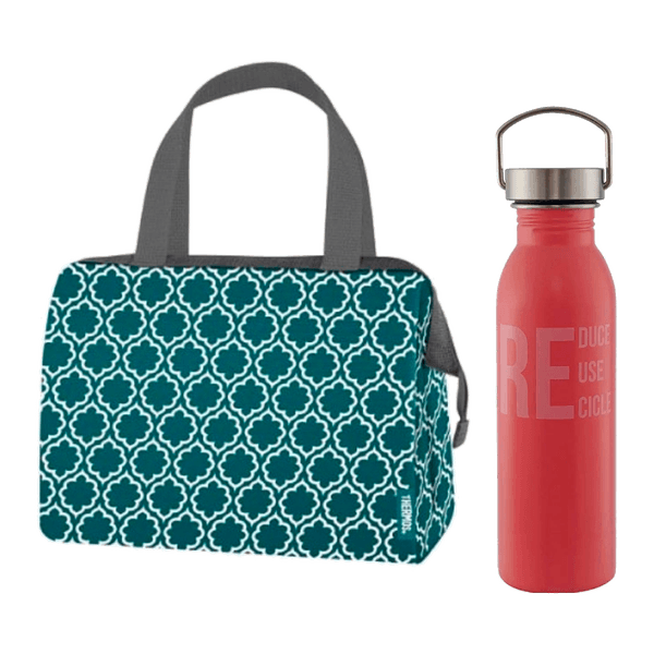 Set-Lonchera-Raya-9-Can-y-Botella-de-Hidratacion-Acero-Rosada-700-ml-Thermos