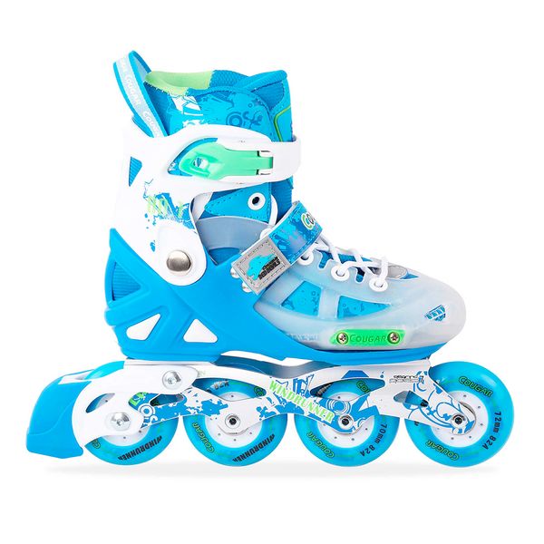 Patines-en-Linea-Ajustables-Semiprofesional-Azul-Cougar-36-38 Patines-en-Linea-Ajustables-Semiprofesional-Azul-Cougar-36-38