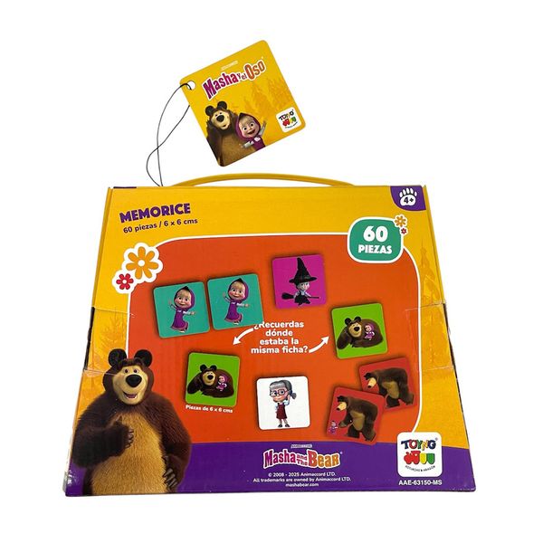 Juego-de-Mesa-Memorice-60-Piezas-Masha-y-el-Oso Juego-de-Mesa-Memorice-60-Piezas-Masha-y-el-Oso