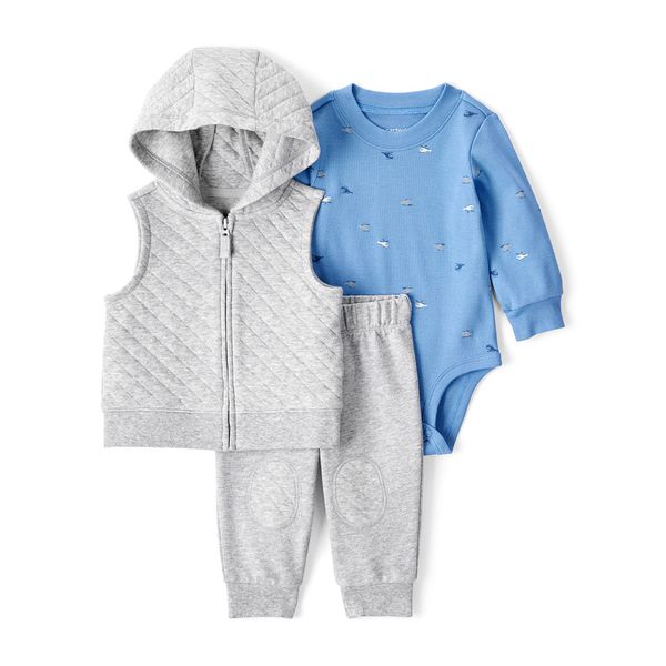 Set-Body-Chaleco-y-Pantalon-Gris-Bebes-Niños-Carter-s-24M