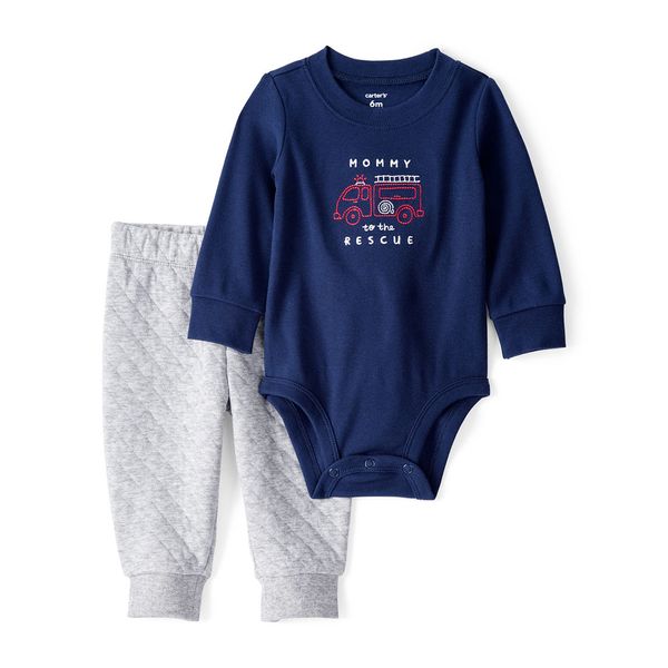 Set-Body-Azul-y-Pantalon-Gris-Bebes-Niños-Carter-s-18M Set-Body-Azul-y-Pantalon-Gris-Bebes-Niños-Carter-s-18M