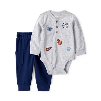 Set-Body-Gris-y-Pantalon-Azul-Bebes-Niños-Carter-s-24M