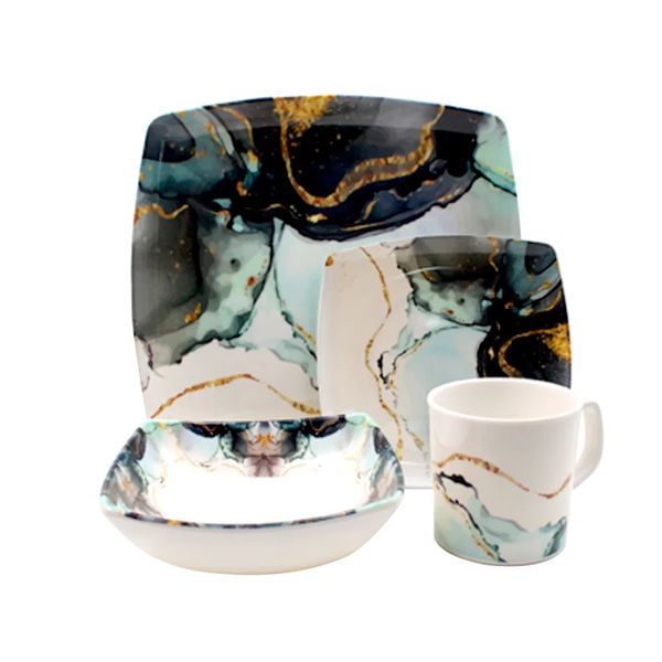 Vajilla-en-Melamina-Aster-Blanca-Con-Pinceladas-Sabana Vajilla-en-Melamina-Aster-Blanca-Con-Pinceladas-Sabana