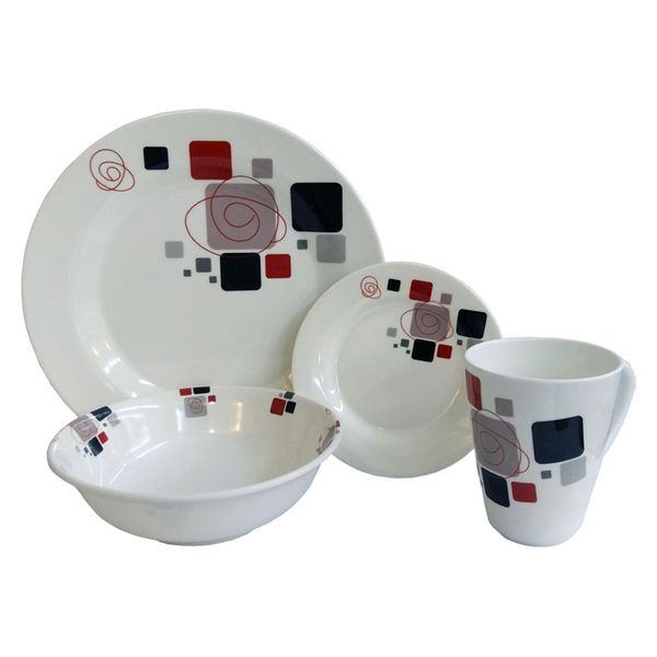 Vajilla-en-Melamina-Clasica-Con-Diseño-de-Cuadros-Sabana Vajilla-en-Melamina-Clasica-Con-Diseño-de-Cuadros-Sabana