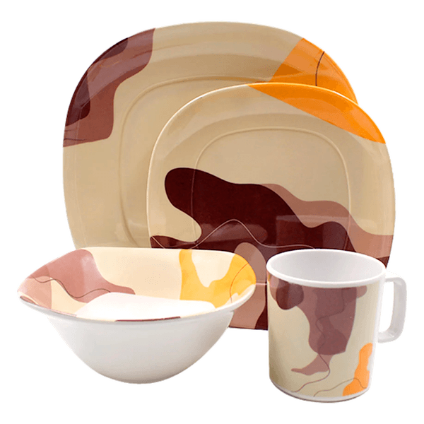 Vajilla-en-Melamina-Imperial-Blanca-Con-Manchas-Cafes-y-Amarillas-Sabana