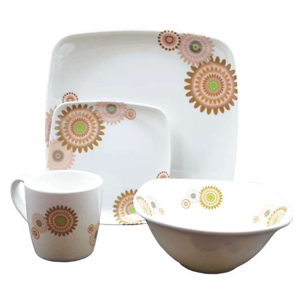 Vajilla-en-Melamina-Primavera-Con-Diseño-de-Flores-Sabana