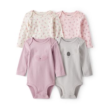 Set-4-Bodies-Manga-Larga-Diseños-Surtidos-Bebes-Niñas-Carter-s-PRE