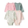 Set-4-Bodies-Manga-Larga-Colores-Surtidos-Bebes-Niñas-Carter-s-12M