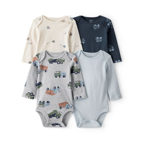 Set-4-Bodies-Manga-Larga-Surtidos-Bebes-Niños-Carter-s-12M