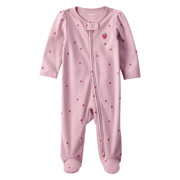 Pijama-Enteriza-Fresas-Rosa-Bebes-Niñas-Carter-s-3M Pijama-Enteriza-Fresas-Rosa-Bebes-Niñas-Carter-s-3M
