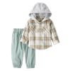 Set-Camisa-con-Capota-y-Pantalon-Verde-Bebes-Niños-Carter-s-24M